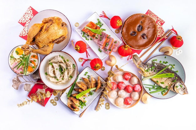 Assorted dishes on a table